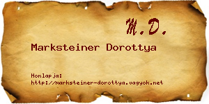 Marksteiner Dorottya névjegykártya